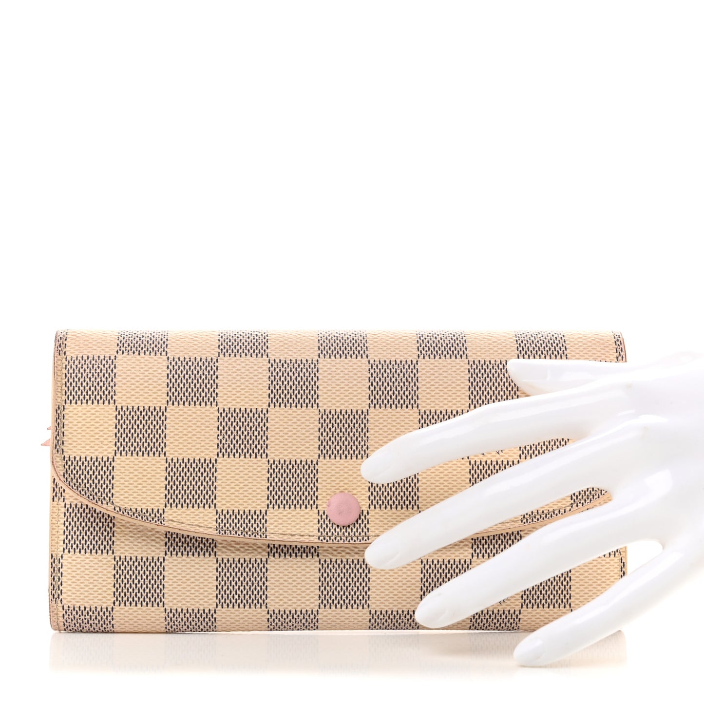 Damier Azur Emilie Wallet Rose Ballerine