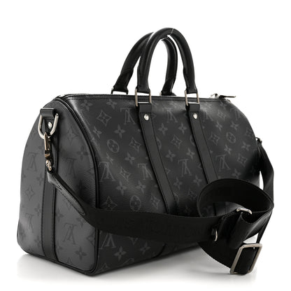 Louis Vuitton Monogram Eclipse Reverse Keepall Bandouliere 35 3 of 9