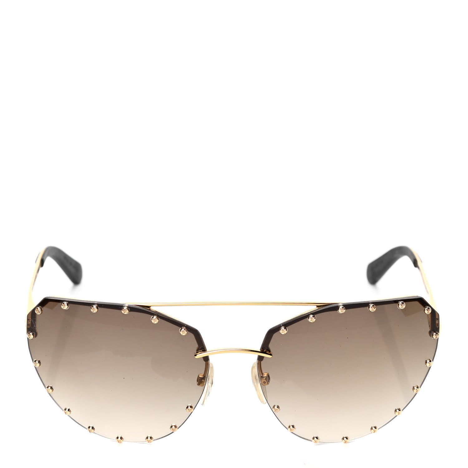 Louis Vuitton The Party Aviator Sunglasses Z0995E Brown 2 of 4