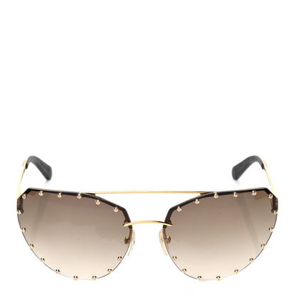 Louis Vuitton The Party Aviator Sunglasses Z0995E Brown 2 of 4