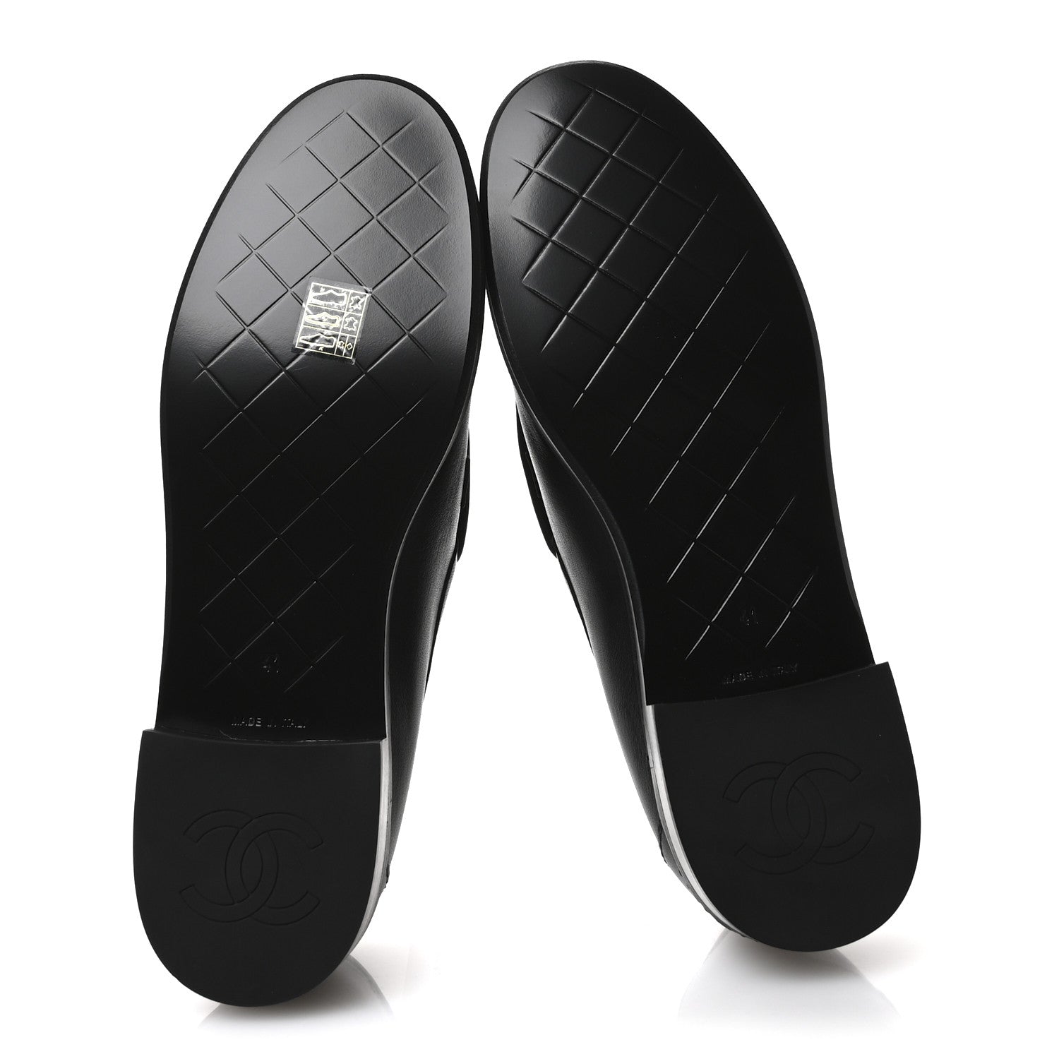 Chanel Lambskin Quilted CC Turnlock Loafers 41 Black 6 of 9