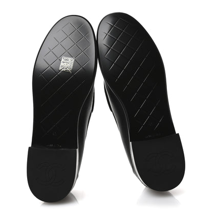 Chanel Lambskin Quilted CC Turnlock Loafers 41 Black 6 of 9