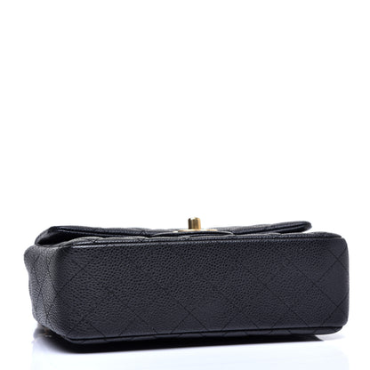 Chanel Metallic Caviar Quilted Mini Rectangular Flap Black 4 of 11