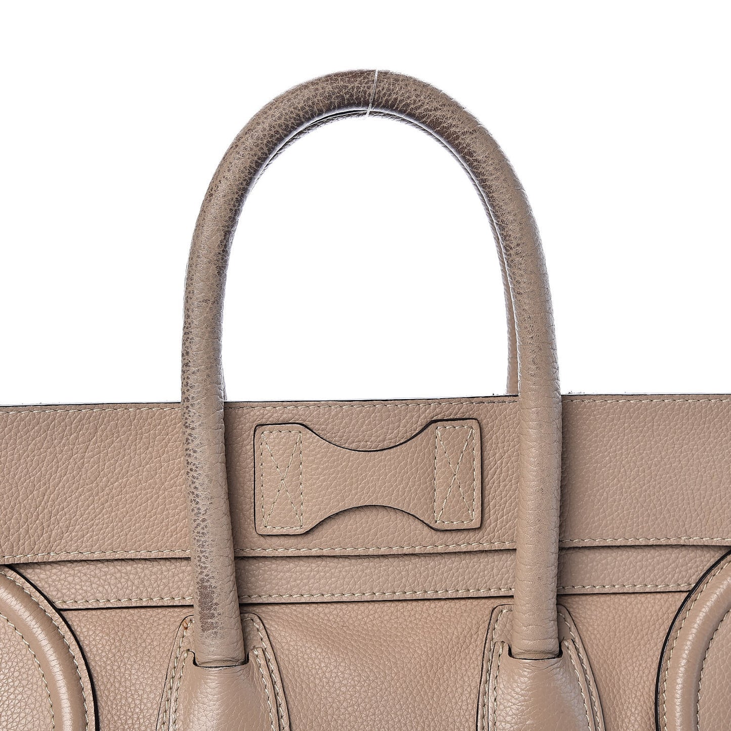 Drummed Calfskin Mini Luggage Dune