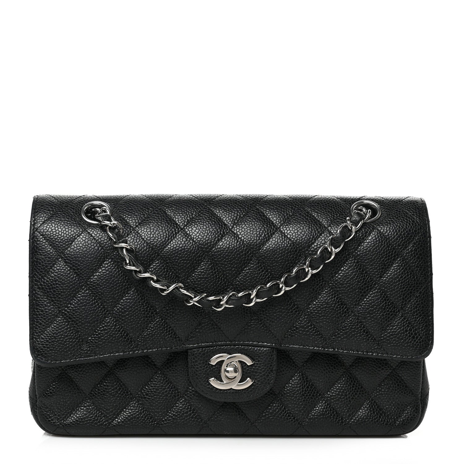 Chanel Caviar Quilted Medium Double Flap Black 1 of 9