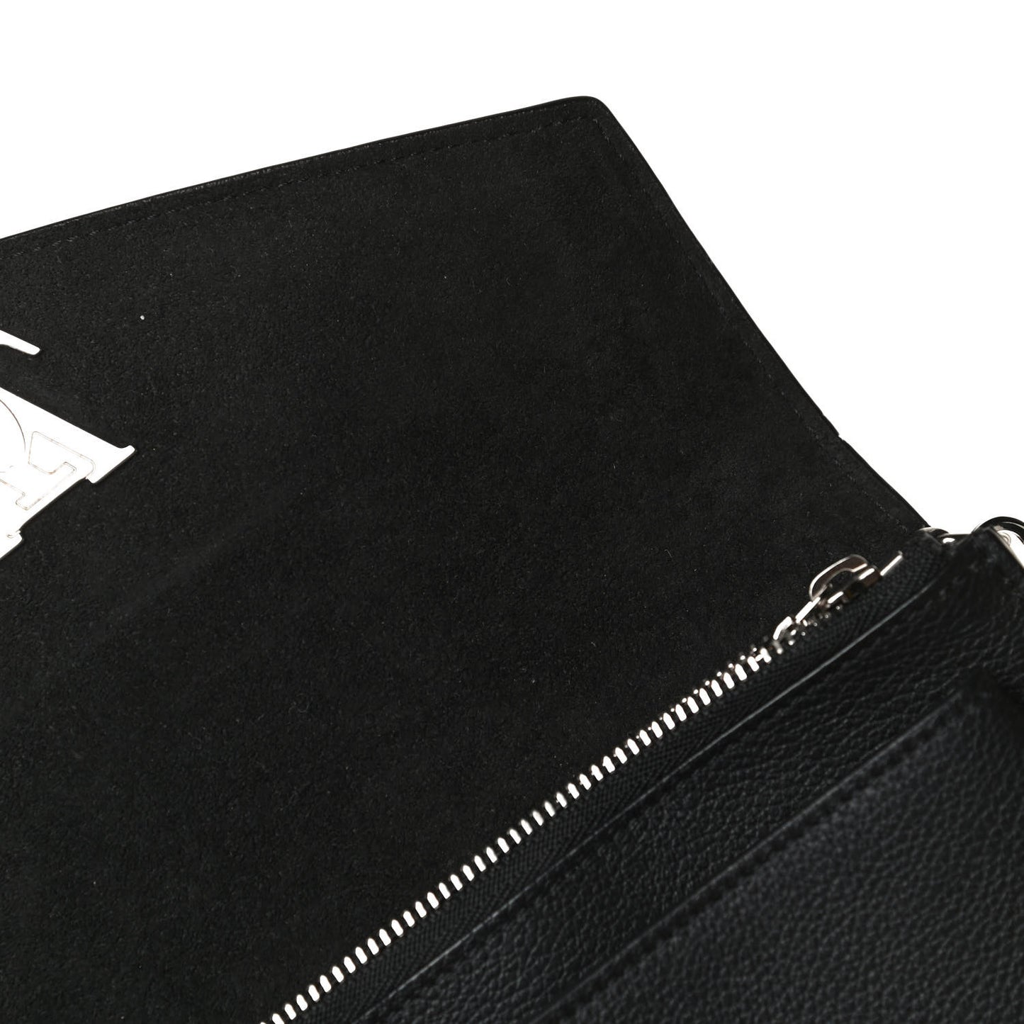Soft Calfskin My Lockme Chain Pochette Black