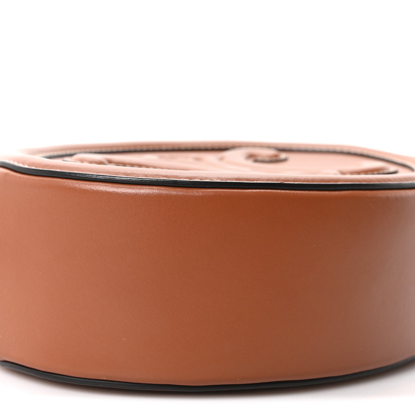 Smooth Calfskin Cuir Triomphe Oval Bag Tan