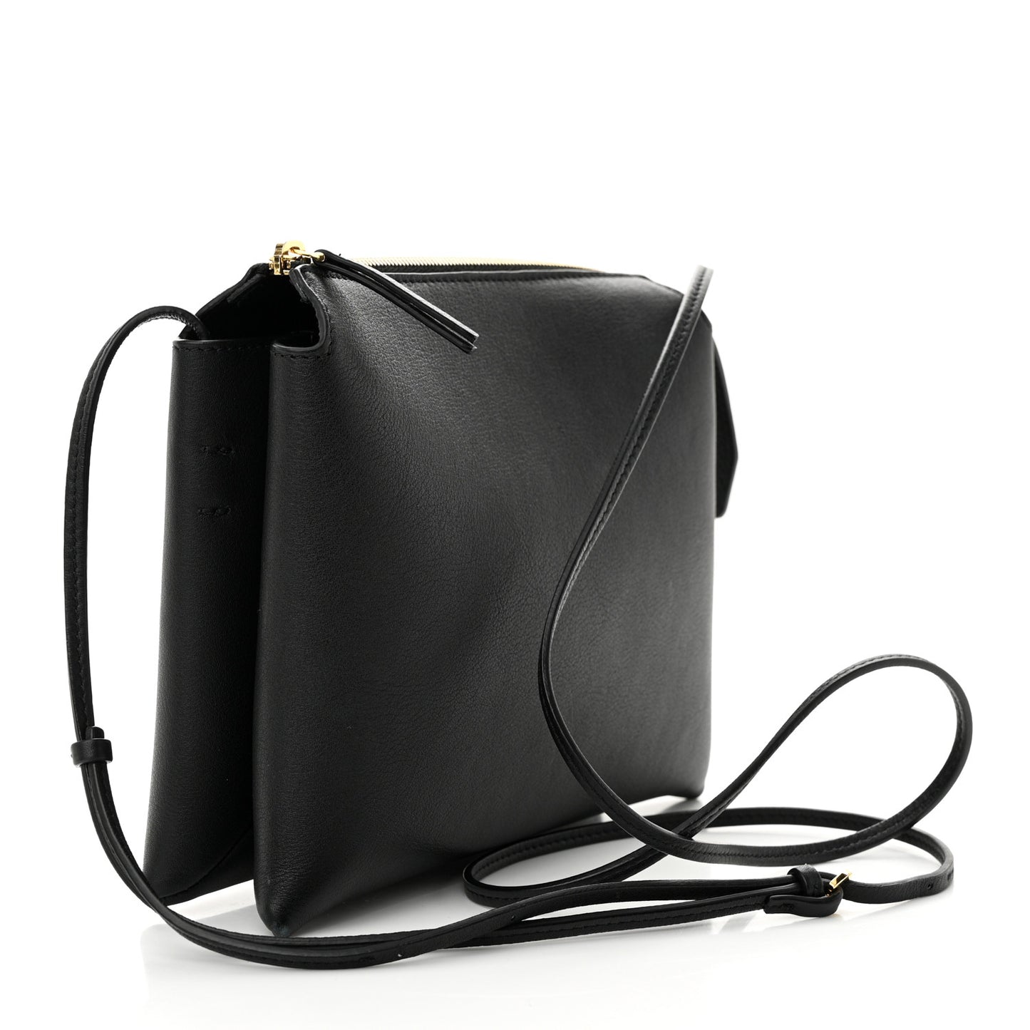 Grained Calfskin Mini Nu Twin Bag Black