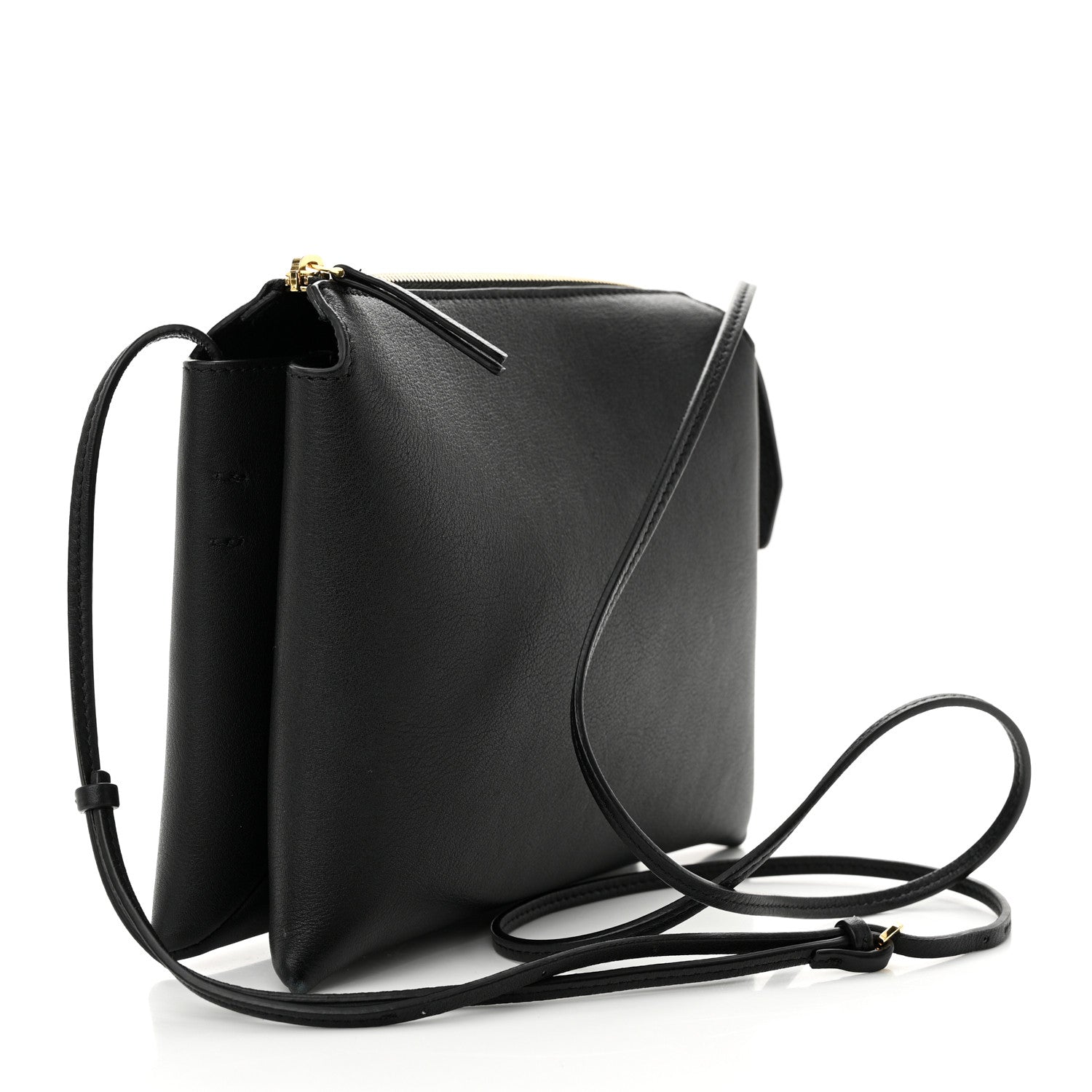 The Row Grained Calfskin Mini Nu Twin Bag Black 3 of 9