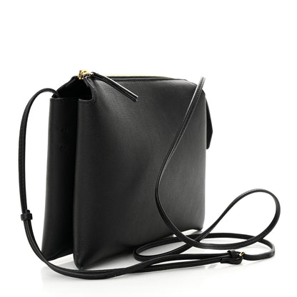 The Row Grained Calfskin Mini Nu Twin Bag Black 3 of 9