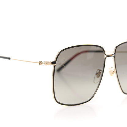 Gucci Rectangular Frame Interlocking G Sunglasses GG0394S Green Red 7 of 8