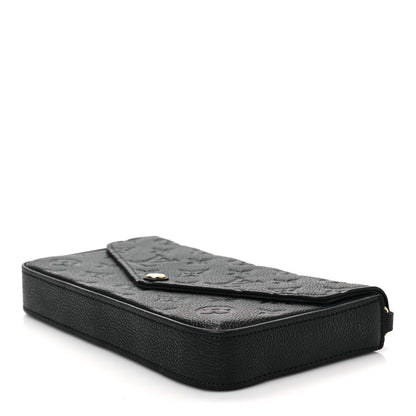 Louis Vuitton Empreinte Pochette Felicie Chain Wallet Black 6 of 6