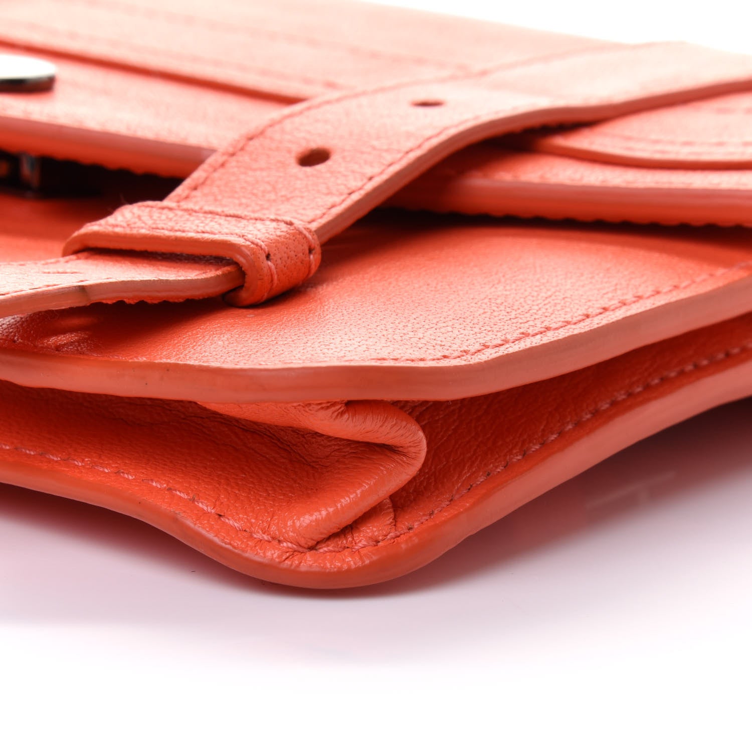 Proenza Schouler Lambskin PS1 Large Chain Wallet Deep Coral 5 of 10