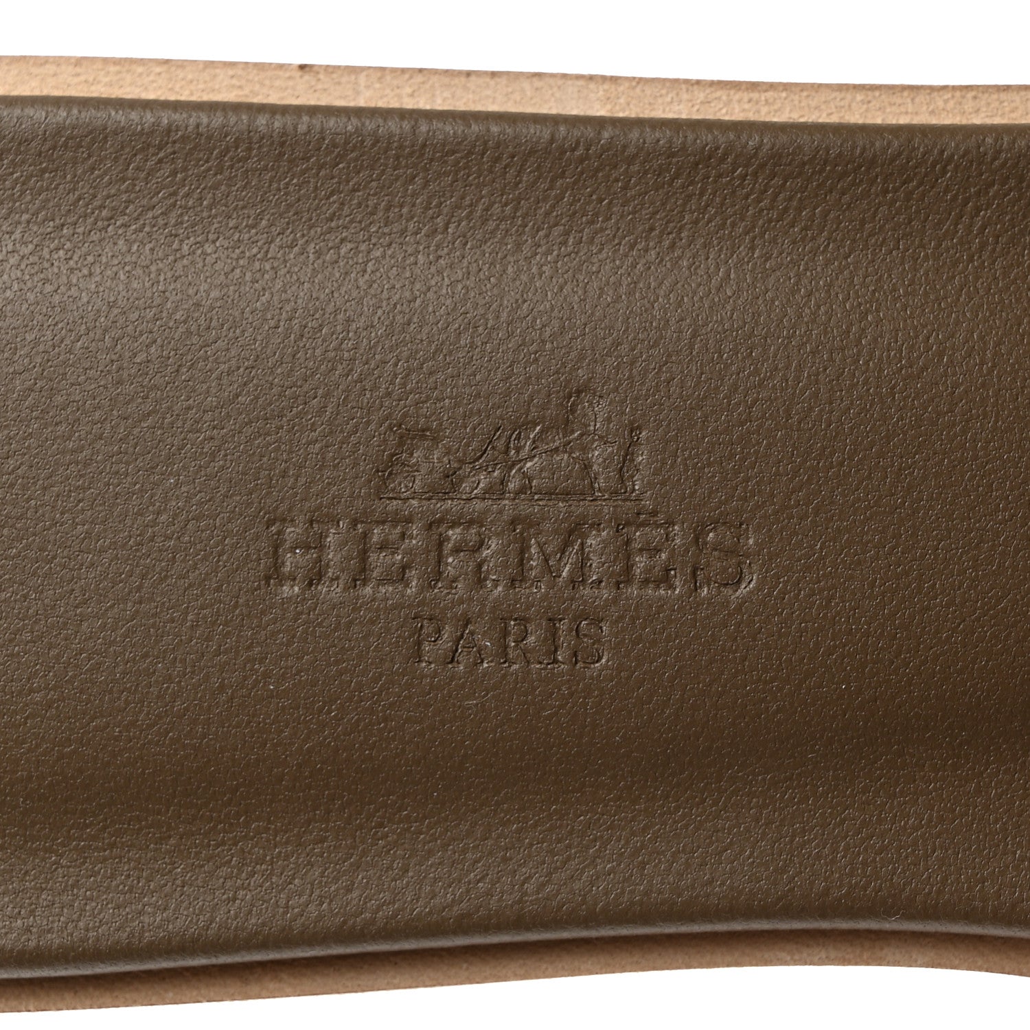Hermes Epsom Oran Sandals 36.5 Etoupe 6 of 9