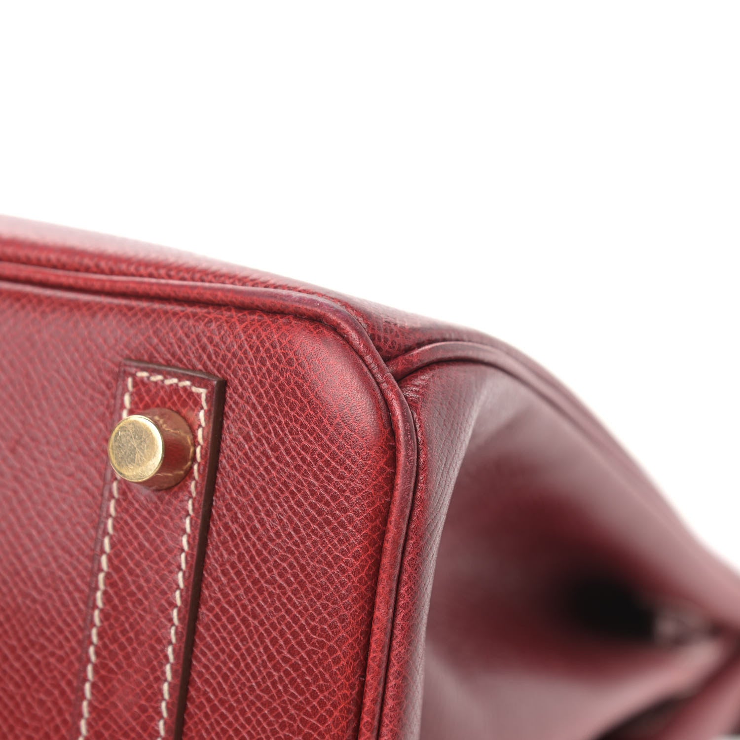 Hermes Veau Lisse Birkin 30 Rouge H 12 of 28