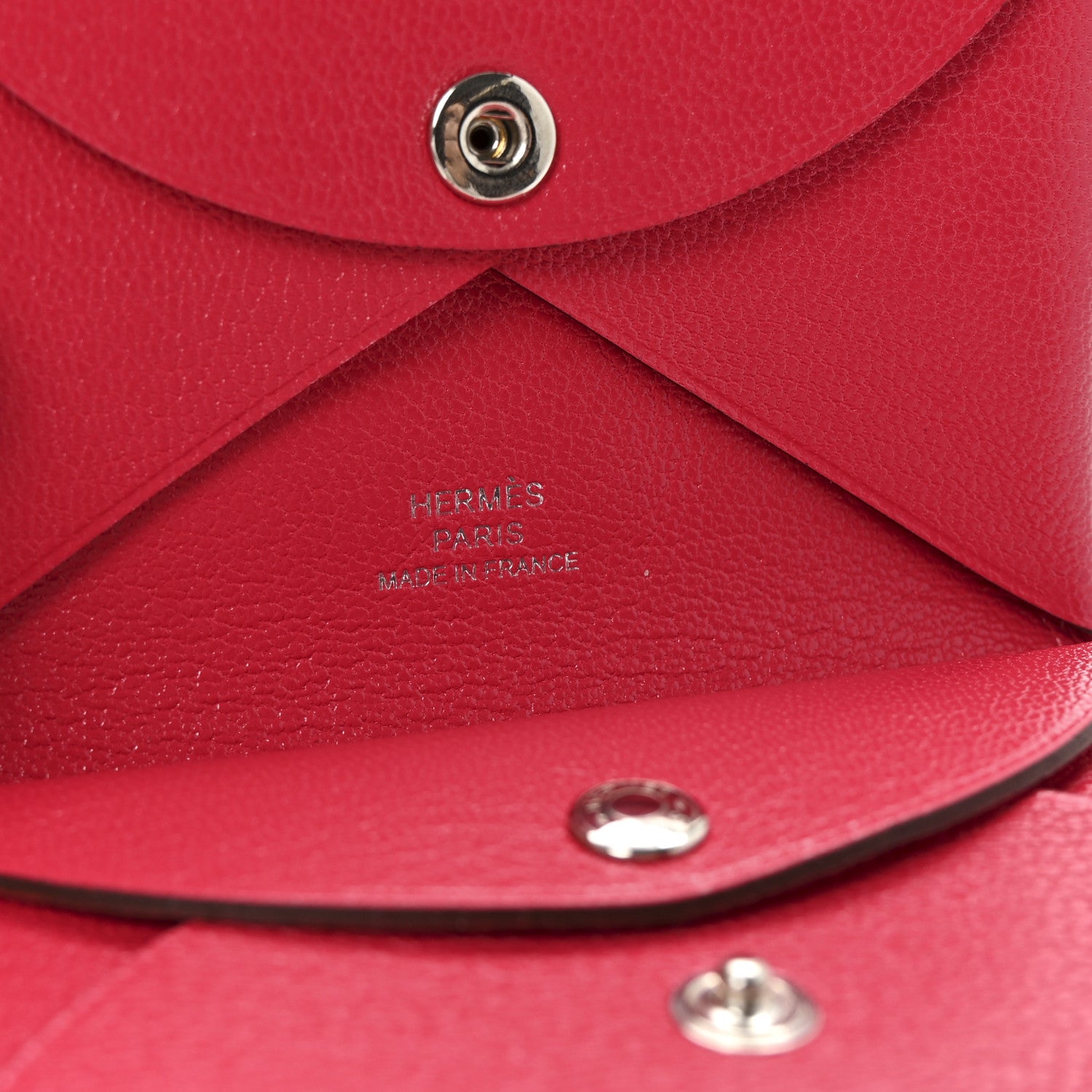 Hermes Chevre Chamkila Calvi Duo Card Case Rose Extreme 6 of 7