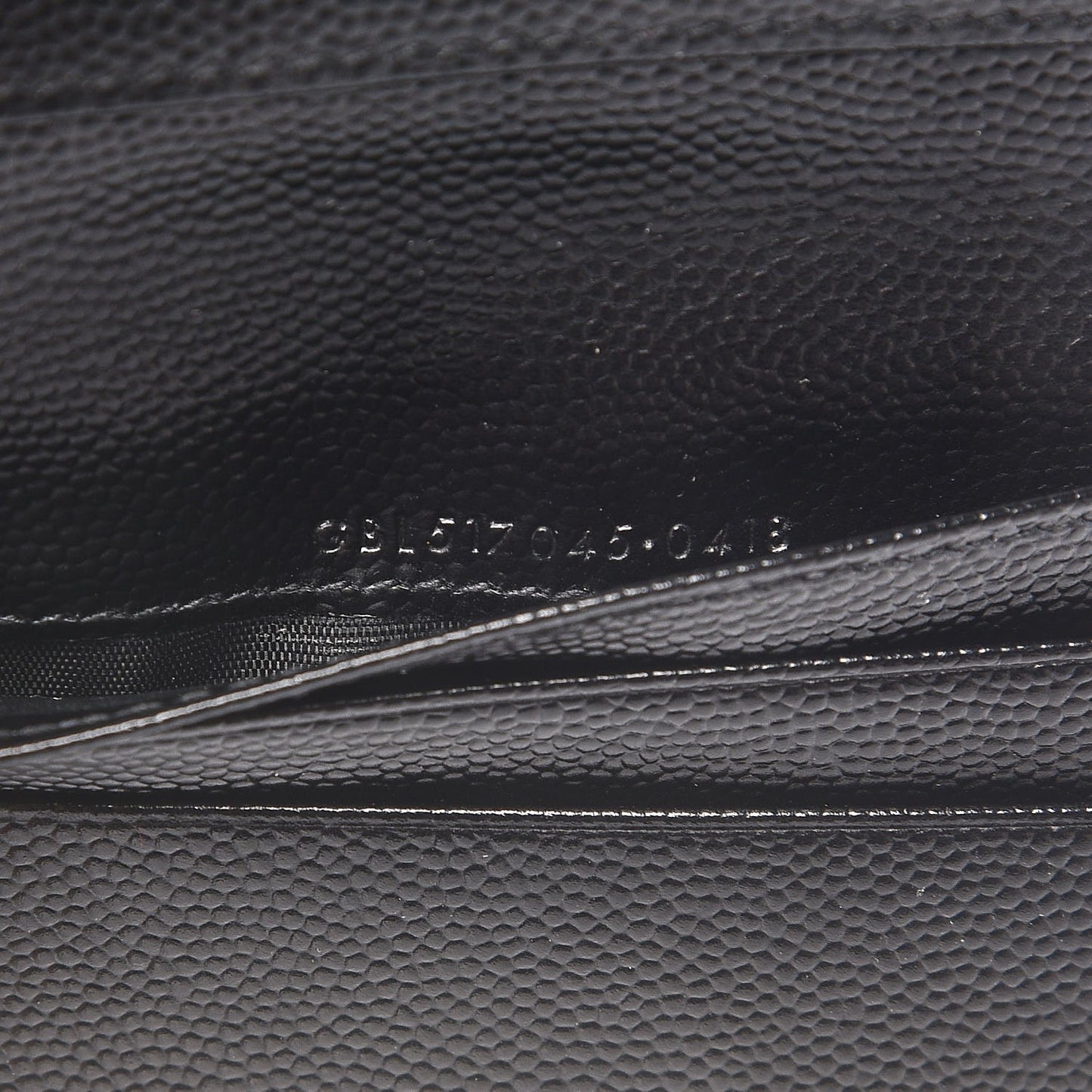 Grain De Poudre Matelasse Chevron Monogram Zipped Card Case Black