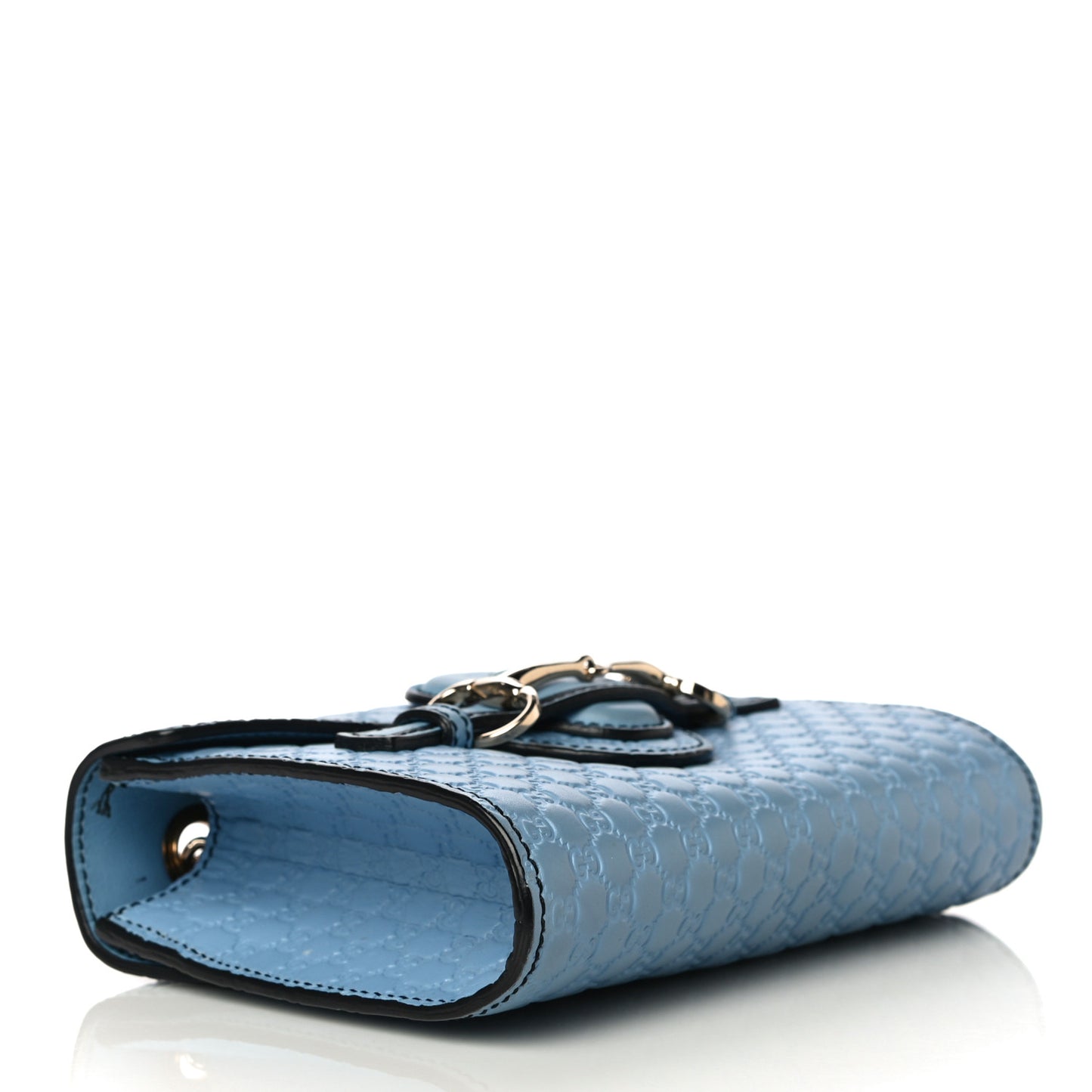 Soft Microguccissima Mini Emily Chain Shoulder Bag Mineral Blue
