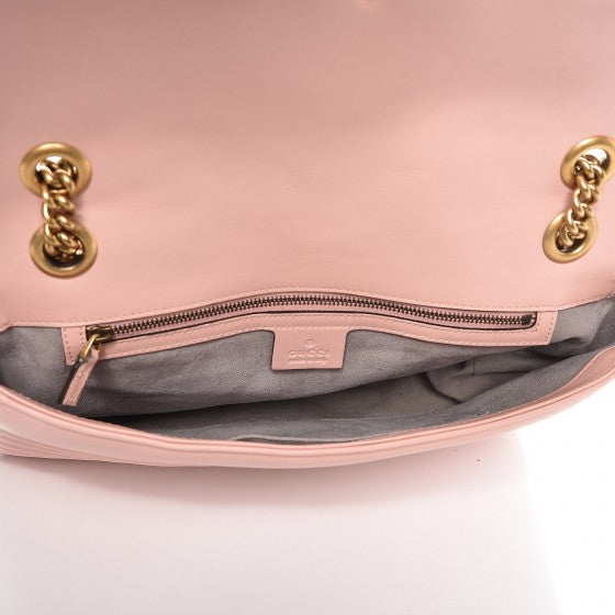 Gucci Calfskin Matelasse Medium GG Marmont Shoulder Bag Perfect Pink 5 of 7