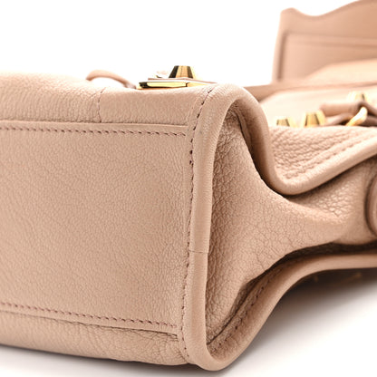 Balenciaga Chevre Gold Metallic Edge Hardware Mini City Rose Des Sables 9 of 9