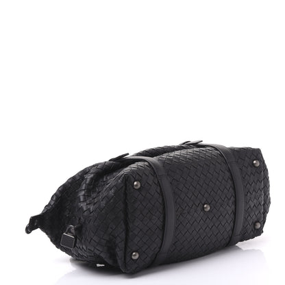 Bottega Veneta Nappa Intrecciato Montaigne Rings Satchel Black 3 of 12