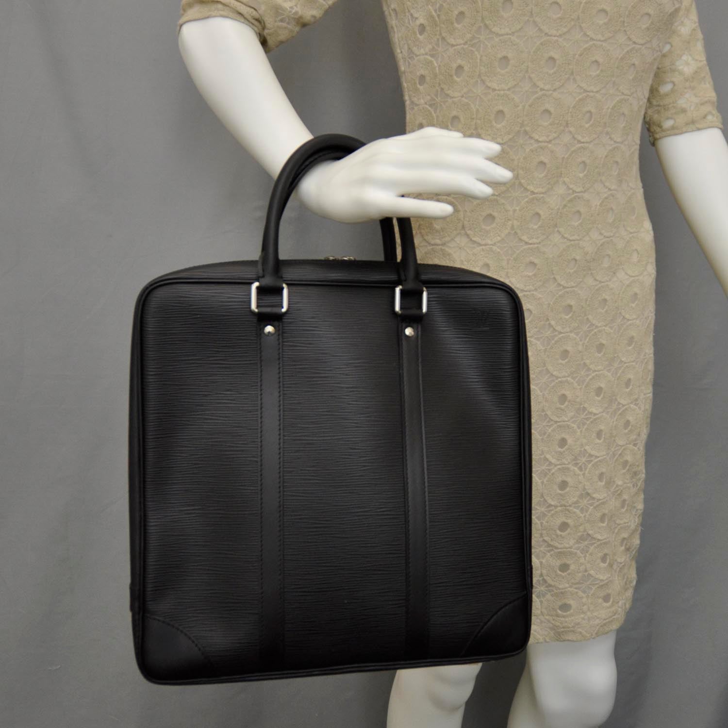 Louis Vuitton Epi Porte-Documents Voyage Briefcase Black 2 of 8