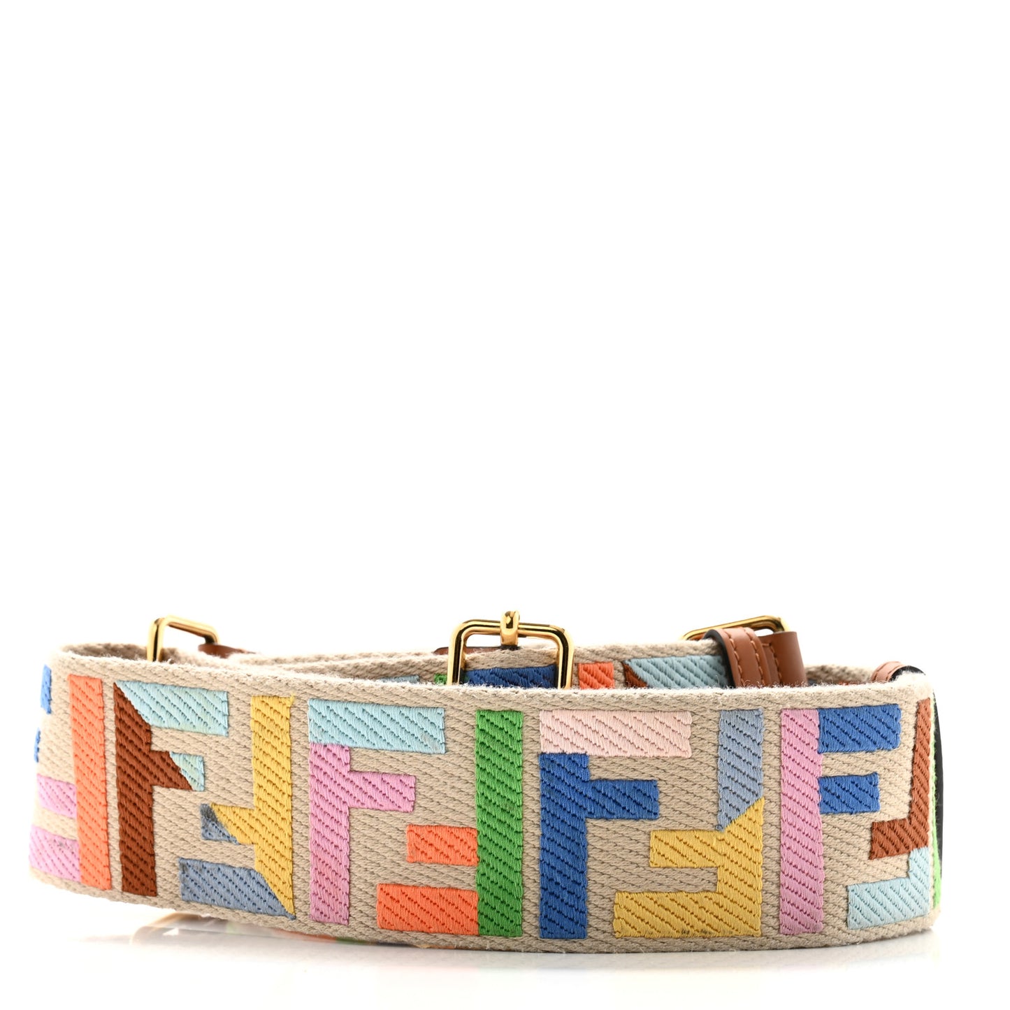 Canvas Calfskin FF 1974 Adjustable Strap You Multicolor Cuoio