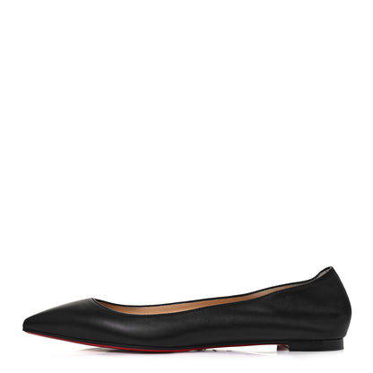 Christian Louboutin Shiny Nappa Ballalla Flats 37.5 Black 1 of 8