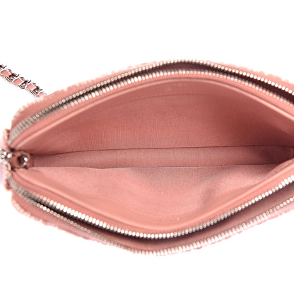 Chanel Canvas Small Deauville Clutch With Chain Pink 9 of 13