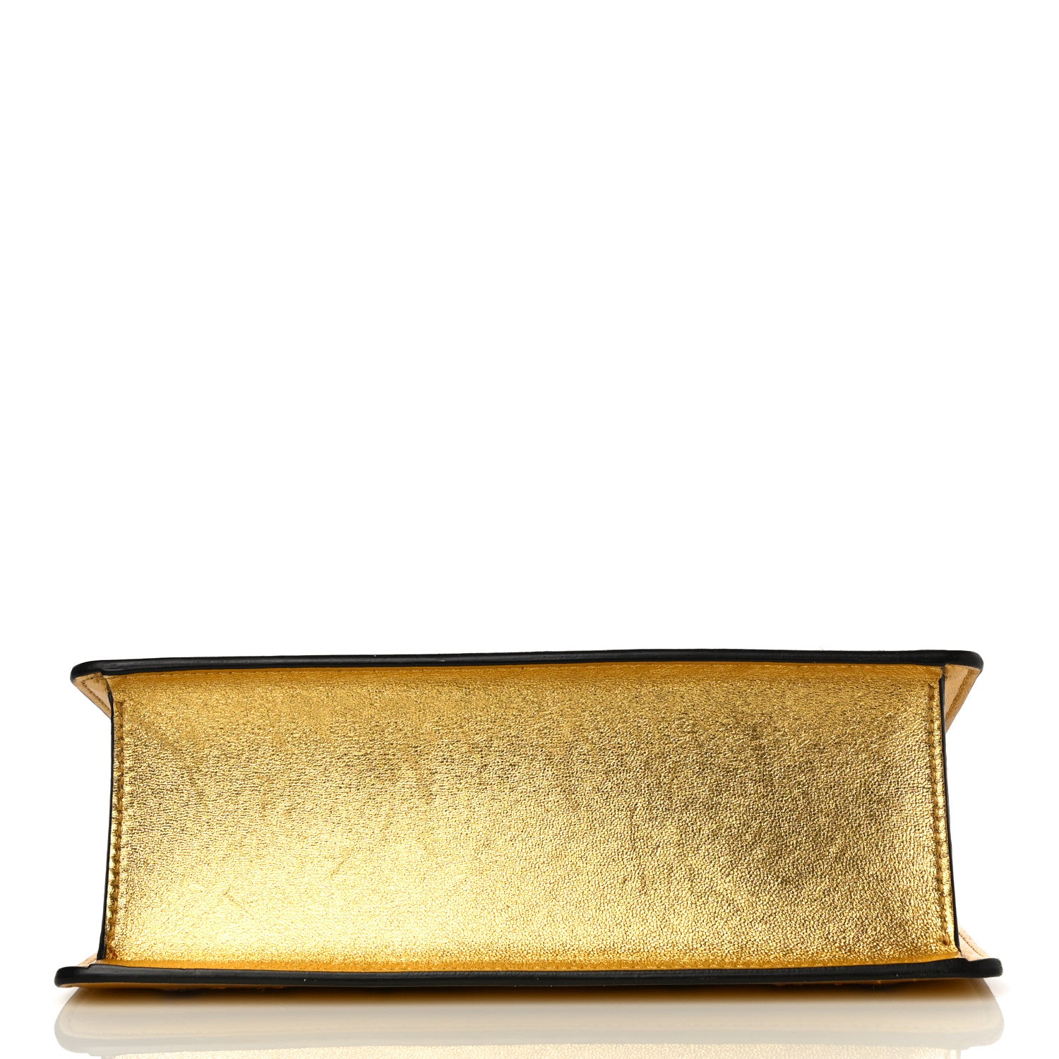Gucci Metallic Calfskin Embroidered Small Shoulder Bag Gold 12 of 21