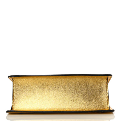 Gucci Metallic Calfskin Embroidered Small Shoulder Bag Gold 12 of 21