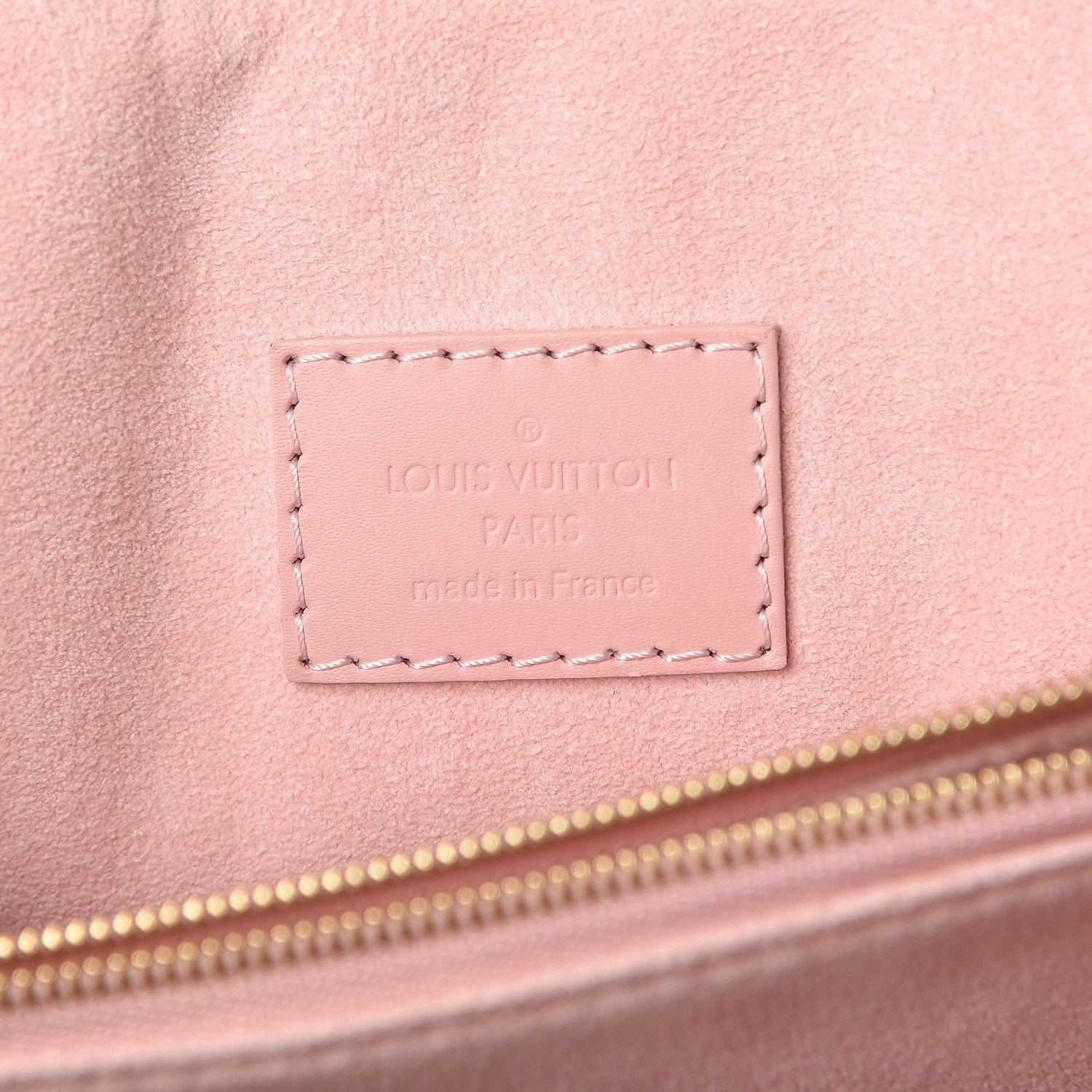 Louis Vuitton Damier Ebene Caissa Clutch Rose Ballerine 6 of 9