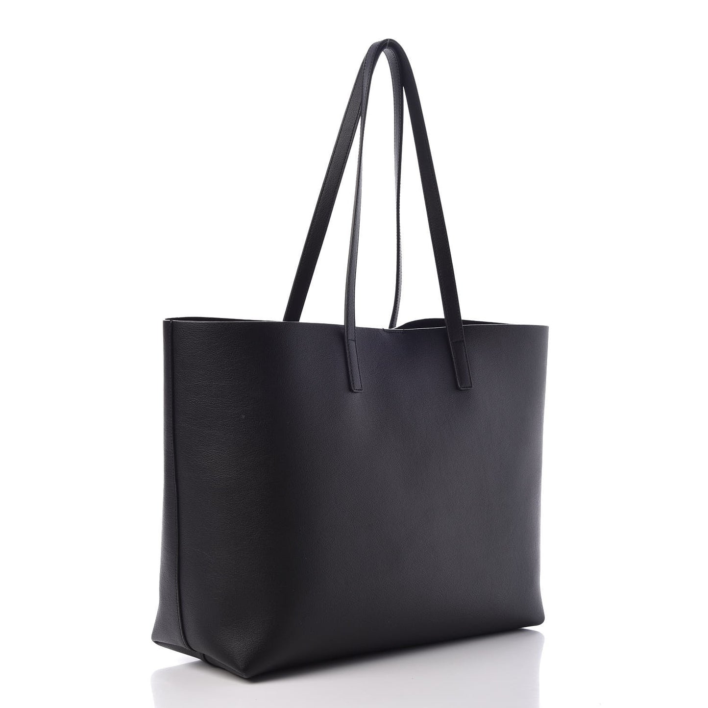 Calfskin Large Shopping Tote Black