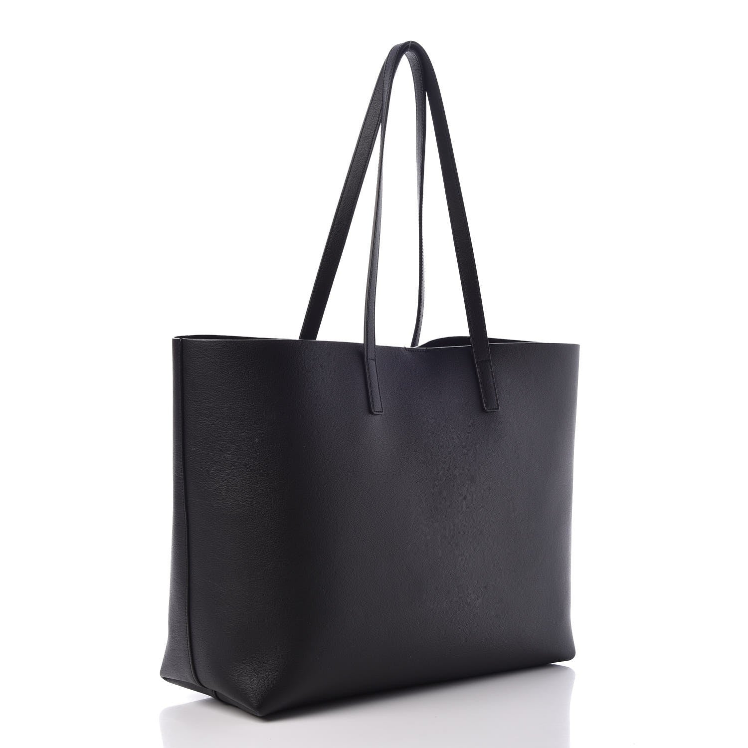 Saint Laurent Calfskin Large Shopping Tote Black 3 of 8