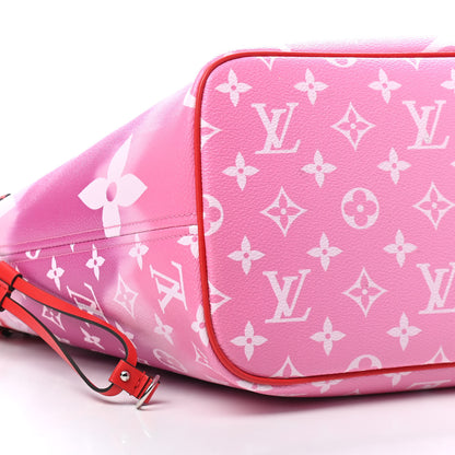 Louis Vuitton Monogram Escale Neverfull MM Rouge 9 of 10
