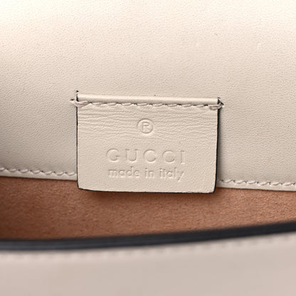 Gucci Calfskin Super Mini Sylvie Chain Shoulder Bag White 6 of 13