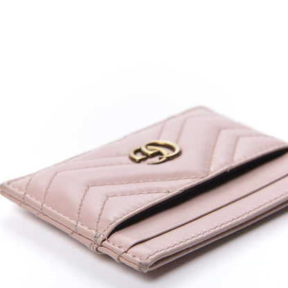 Gucci Calfskin Matelasse GG Marmont Card Holder Perfect Pink 7 of 10