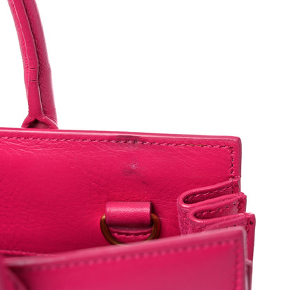 Saint Laurent Calfskin Nano Sac De Jour Lipstick Fuchsia 16 of 23
