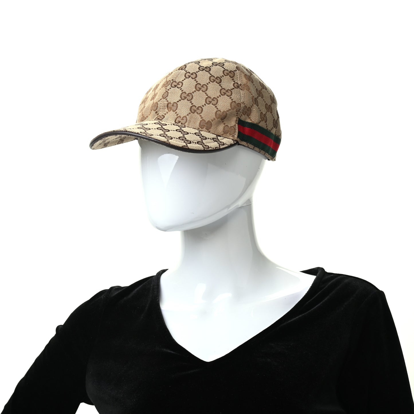 Monogram Web Baseball Hat XL Beige Cocoa