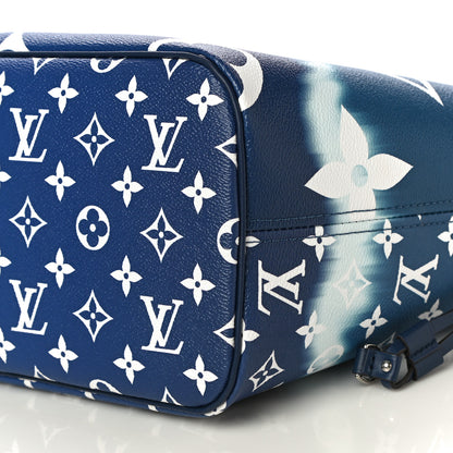 Louis Vuitton Monogram Escale Neverfull MM Blue 9 of 9