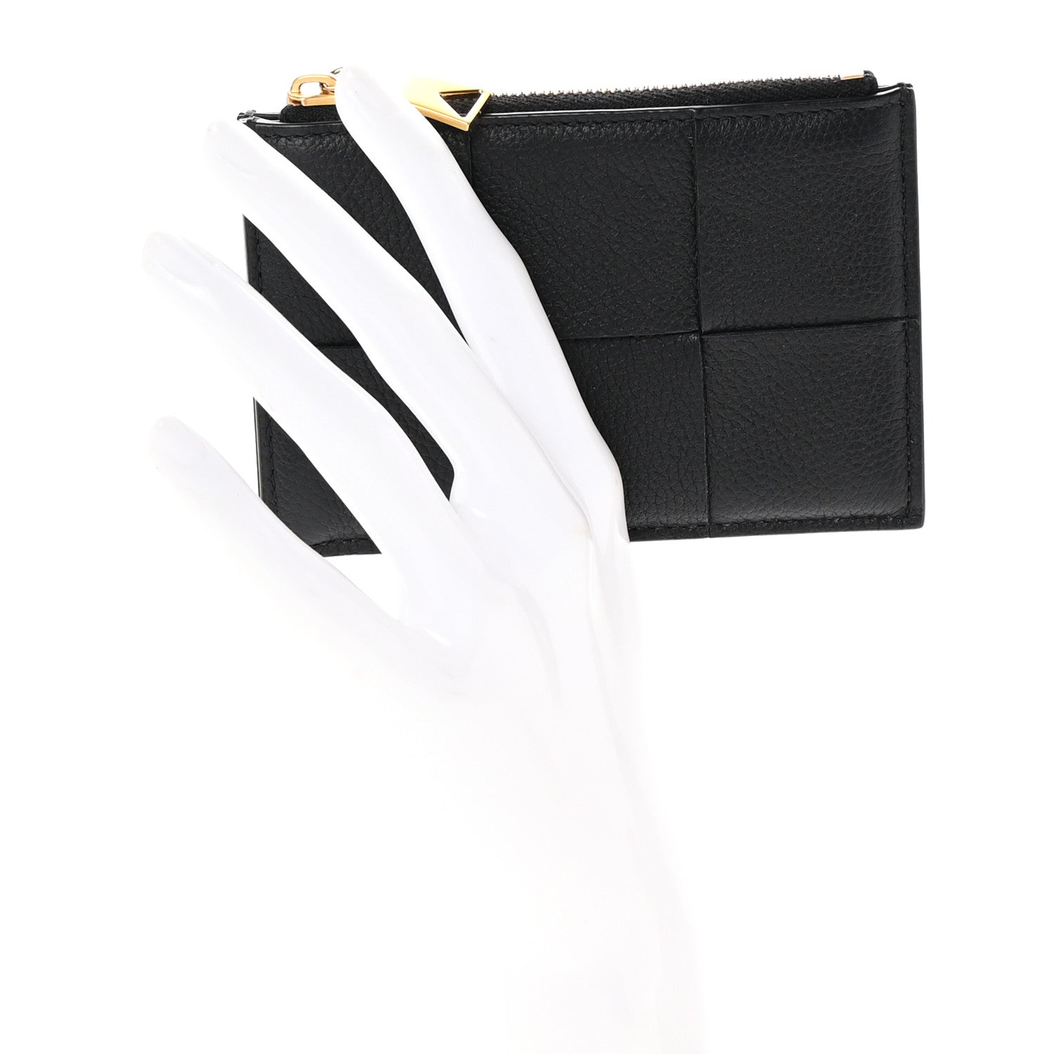 Bottega Veneta Nappa Maxi Intrecciato Zip Wallet Black 2 of 7