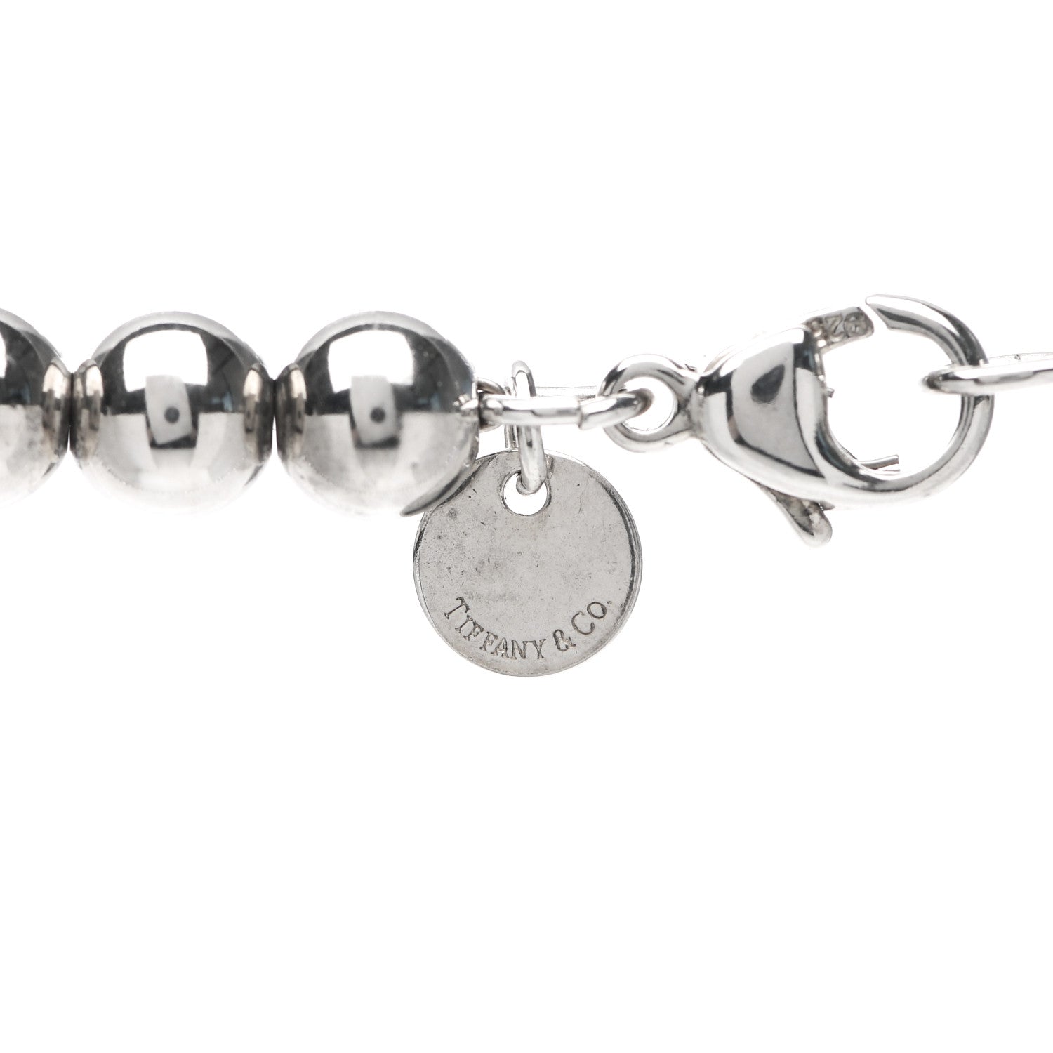 Tiffany Sterling Silver HardWear Graduated Ball Necklace 4 of 5
