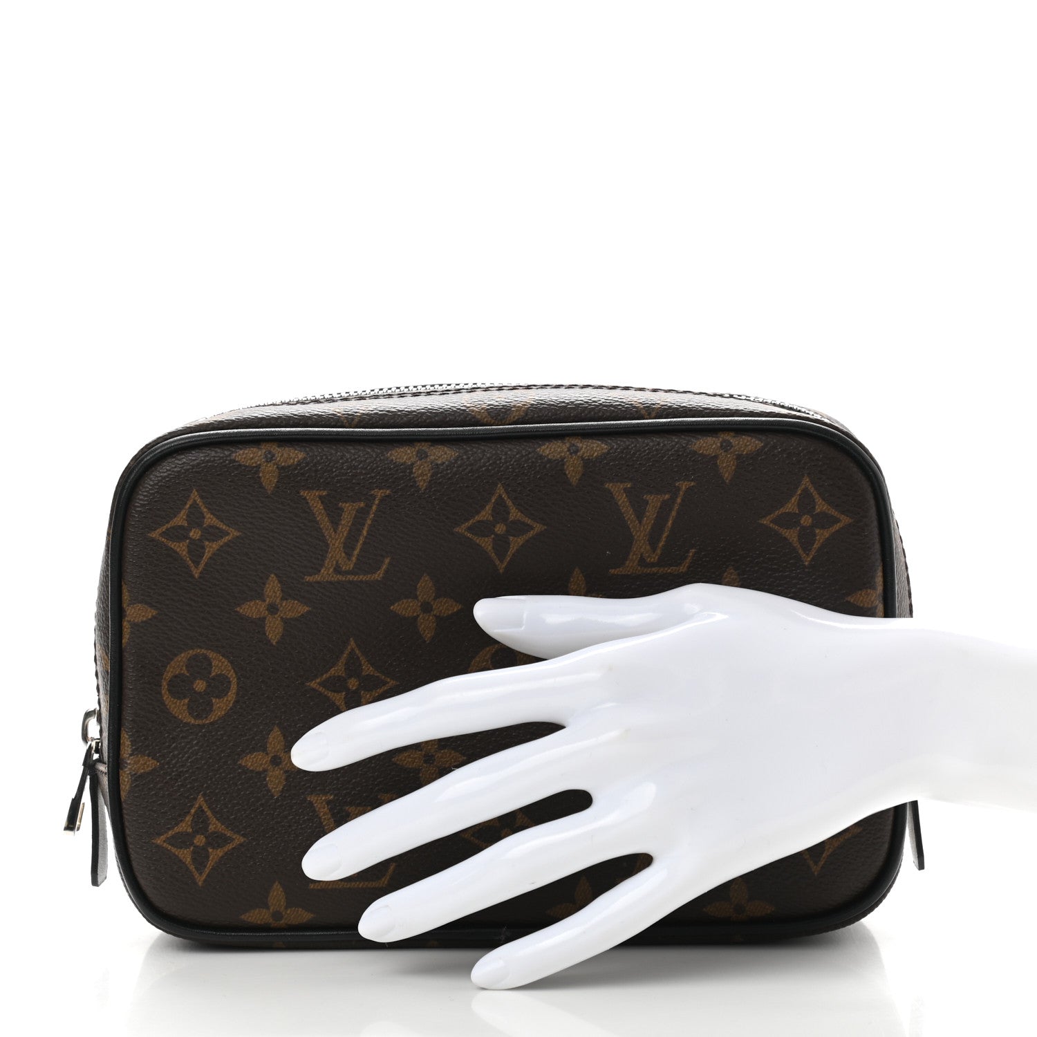 Louis Vuitton Monogram Macassar Toilet Pouch PM 2 of 9