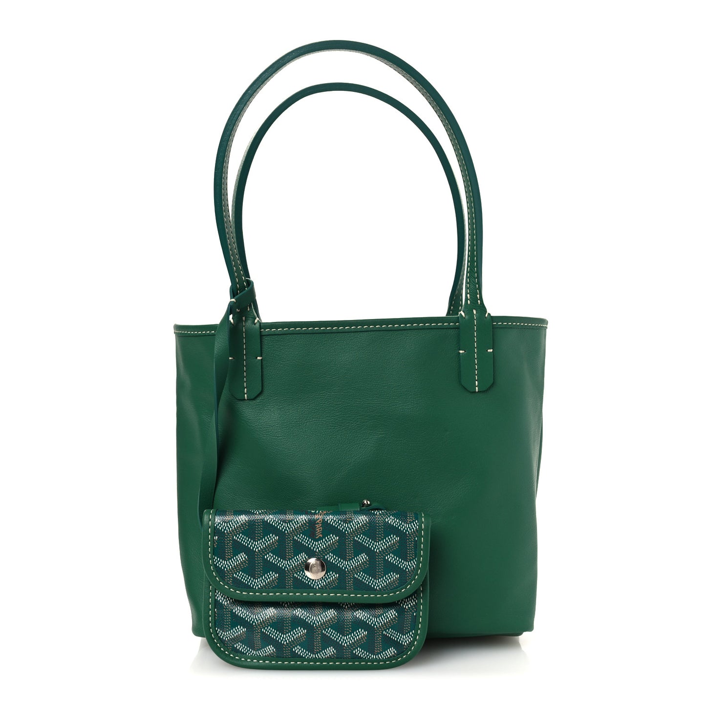 Goyardine Reversible Mini Anjou Green