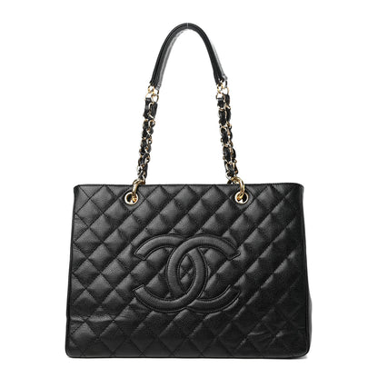 Chanel Caviar Quilted Grand Shopping Tote GST Black 1 of 10