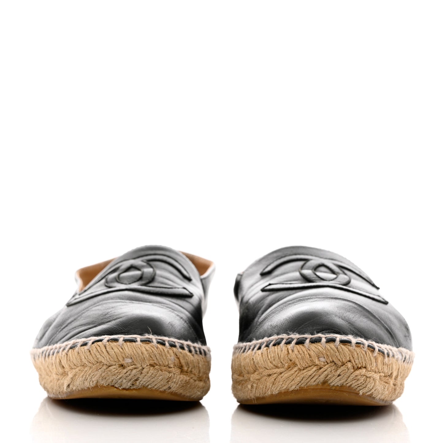 Lambskin CC Espadrilles 39 Black