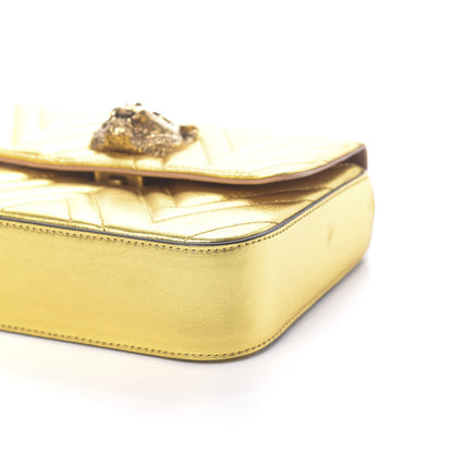 Gucci Metallic Nappa Matelasse Broadway Shoulder Bag Gold 9 of 11