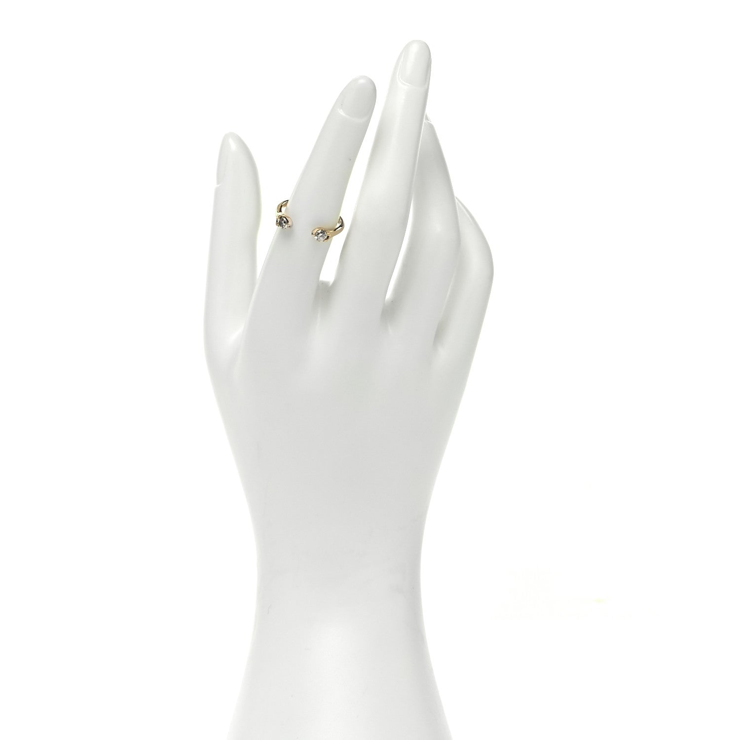 Anita Ko 18K Rose Gold Diamond Orbit Split Ring 53 6.5 2 of 5