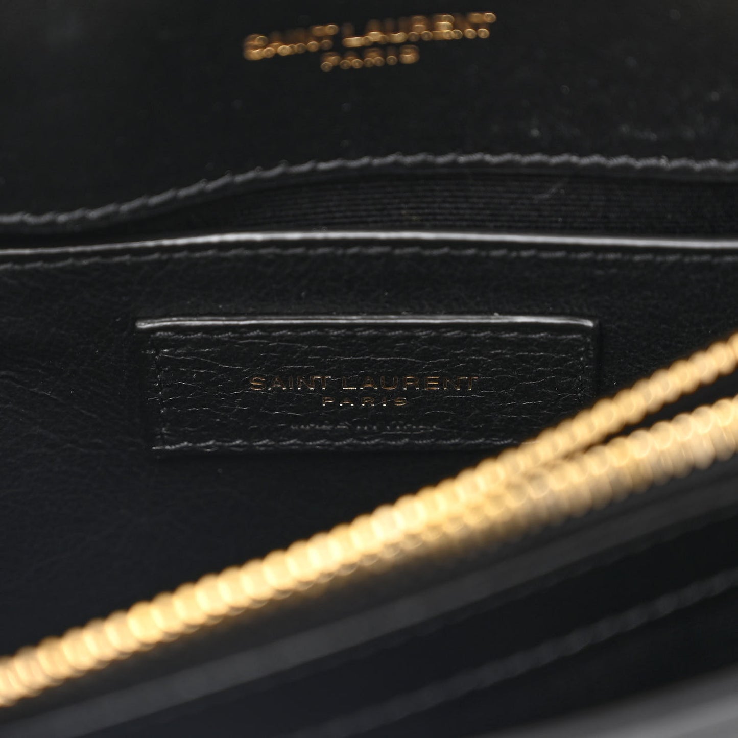 Calfskin Y Quilted Monogram Small Loulou Chain Satchel Black