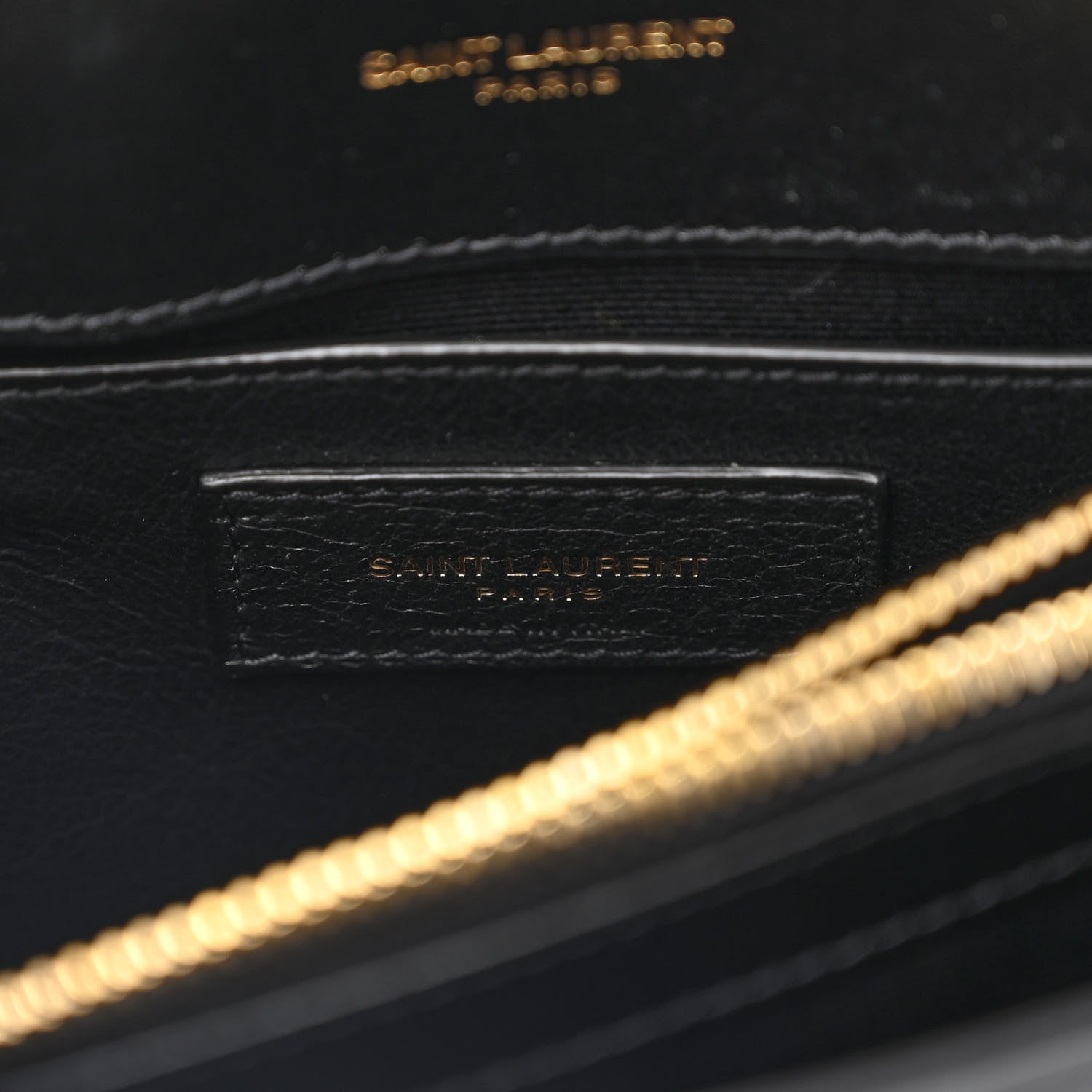 Saint Laurent Calfskin Y Quilted Monogram Small Loulou Chain Satchel Black 6 of 11